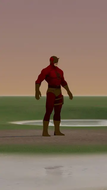 Rigged 3D character