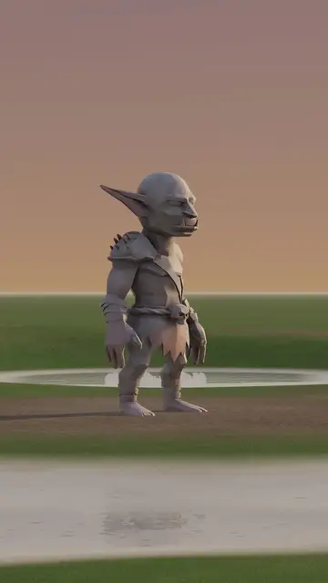 Rigged 3D model