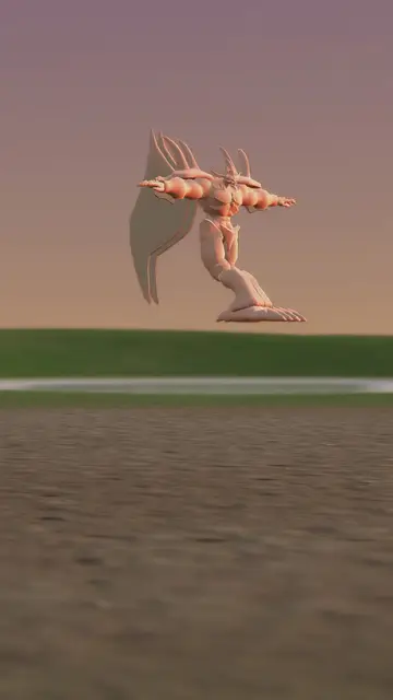 Rigged 3D character