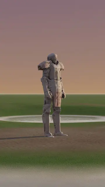 Rigged 3D character
