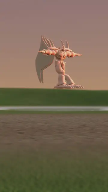 Rigged 3D model