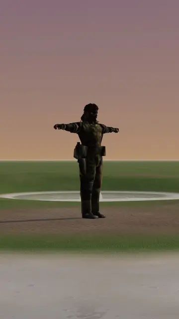 Rigged 3D character