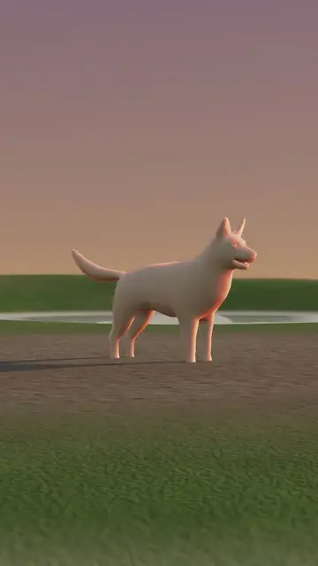 Rigged 3D model