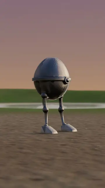 Rigged 3D model