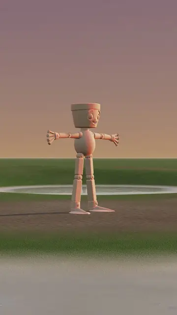 Rigged 3D character