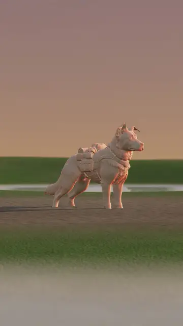 Rigged 3D character