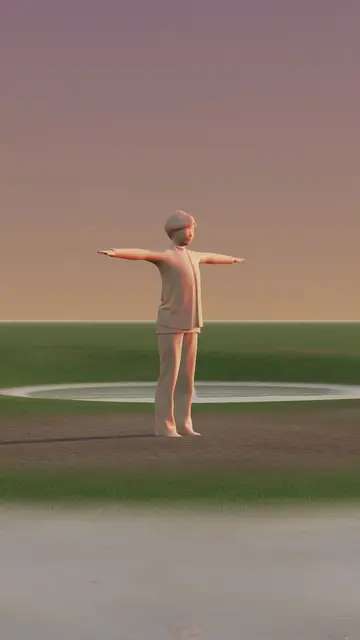 Rigged 3D model