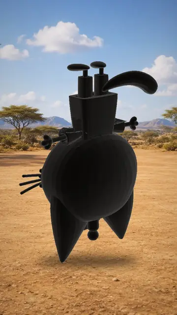 Rigged 3D model
