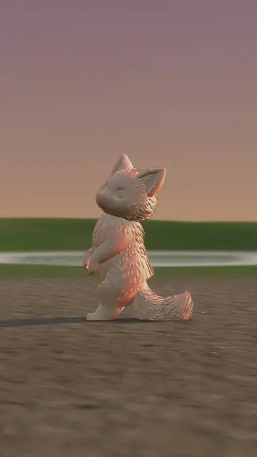 Rigged 3D model