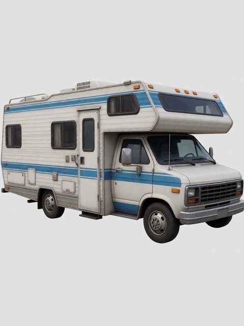 A motorhome, the input picture of the vehicle conveyor