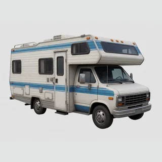A motorhome picture, the input of the vehicle conveyor