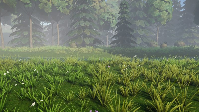 The river glade environment scene of the AutoRig viewer