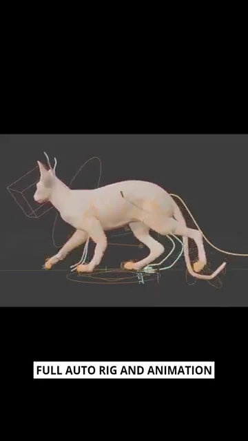 Full auto rig and animation frame from AutoRig presentation