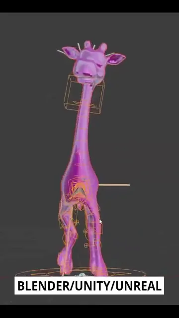 Blender Unity Unreal frame from AutoRig presentation