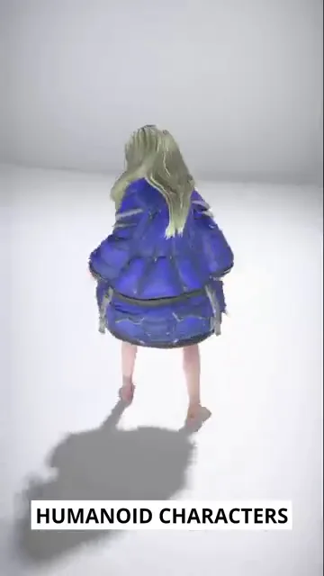 Humanoid characters frame from AutoRig presentation