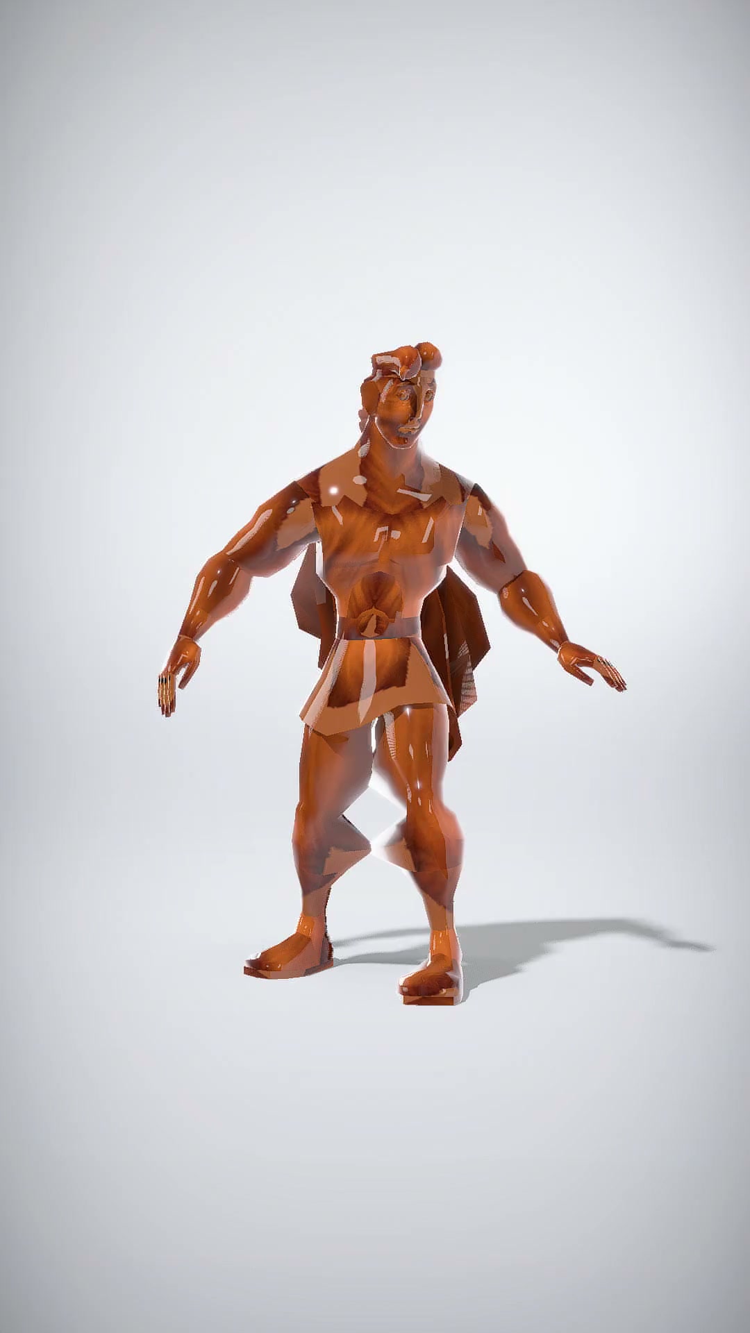 Heroic Warrior in Gladiator Armor