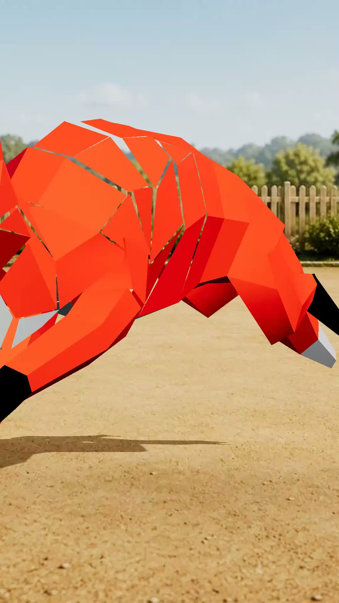 Lowpoly Fox Rigged Character