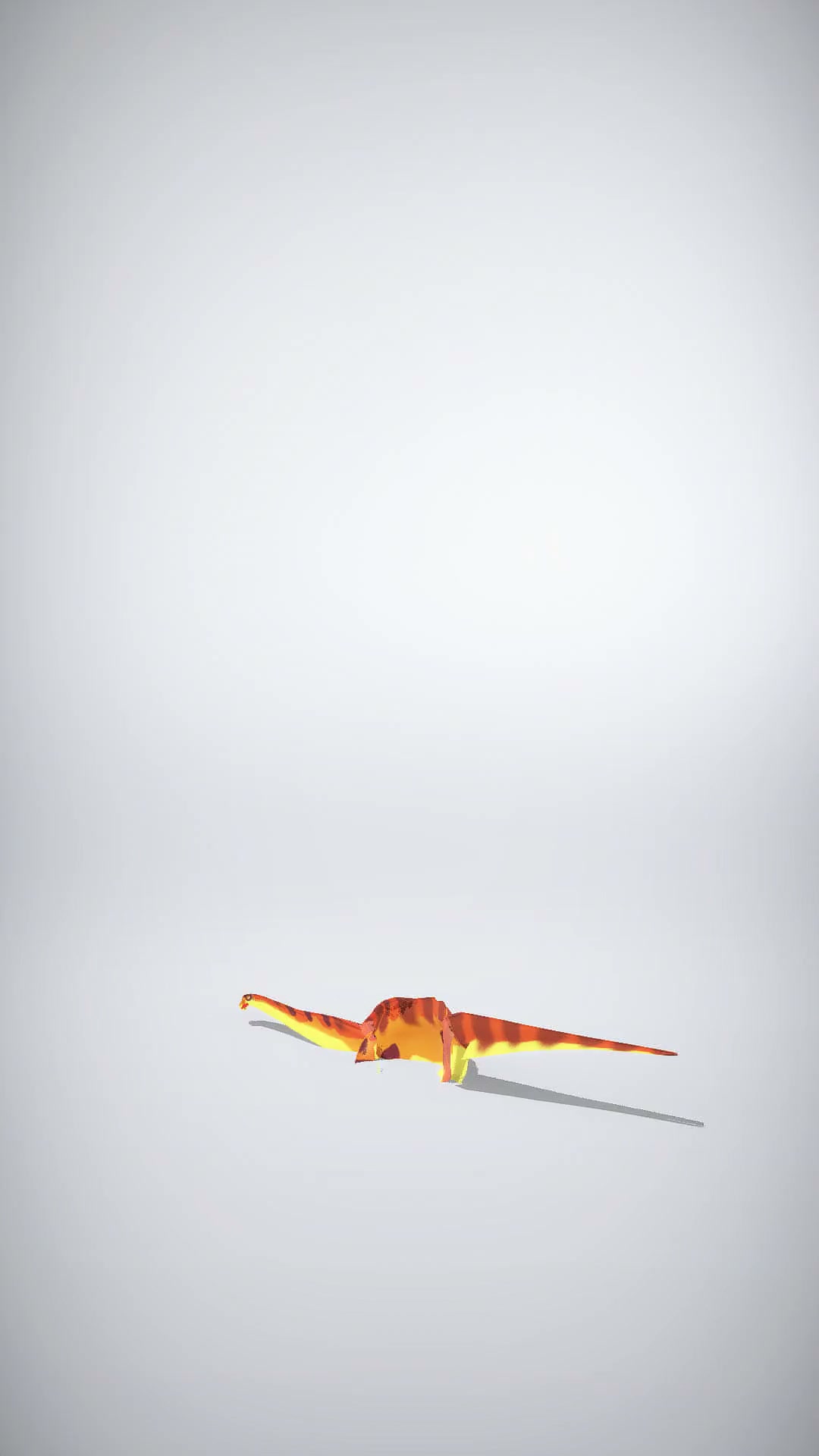 Colorful Long-Necked Dinosaur Character