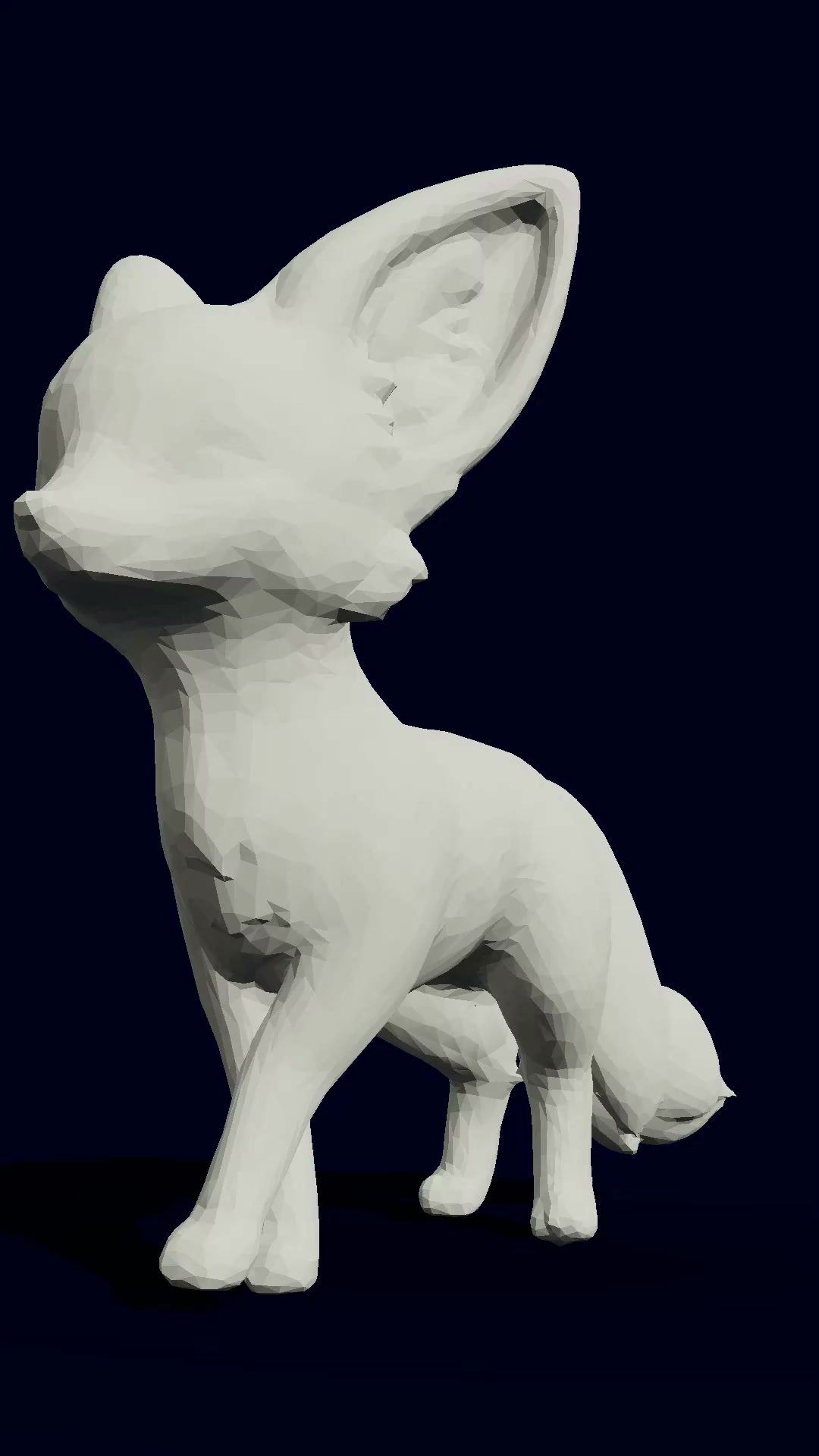 Stylized Fox Character low-poly 3d model